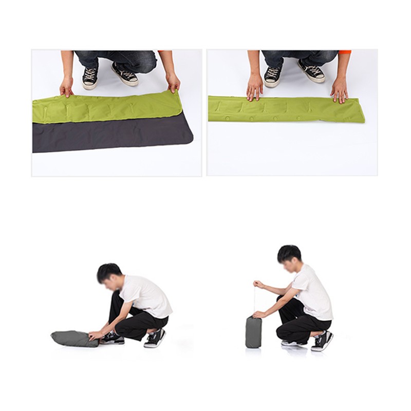 Built-in Pump Inflatable Sleeping Pad With Pillow