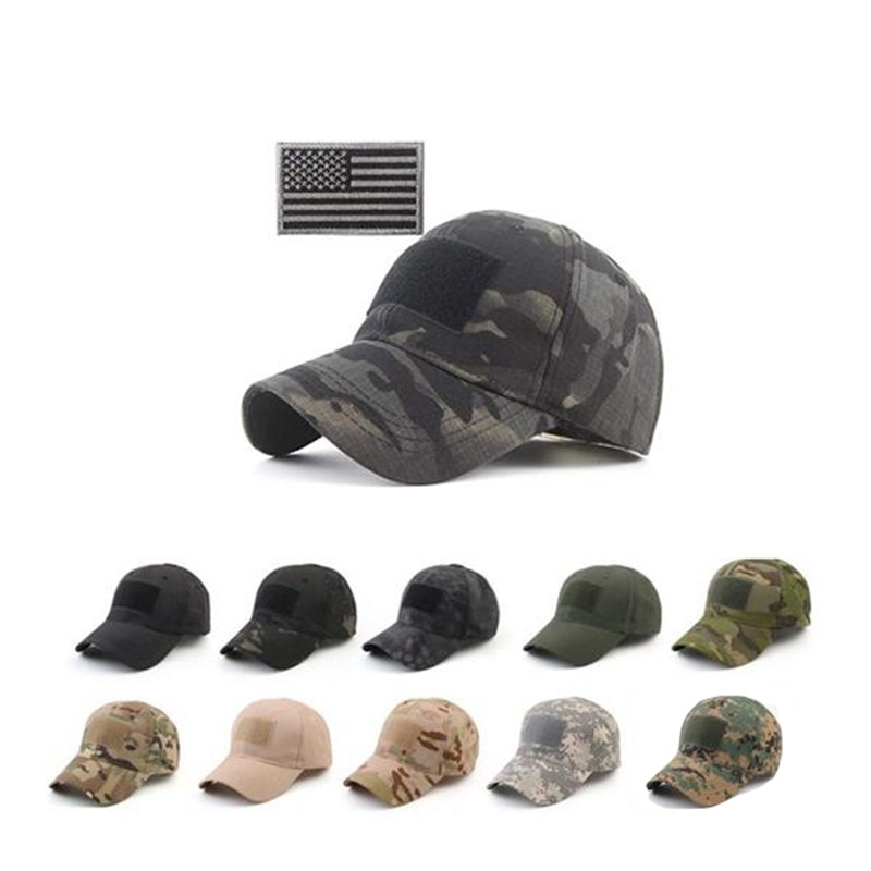 Camo Cap with Tactical Patche Camo Cap with Tactical Patche
