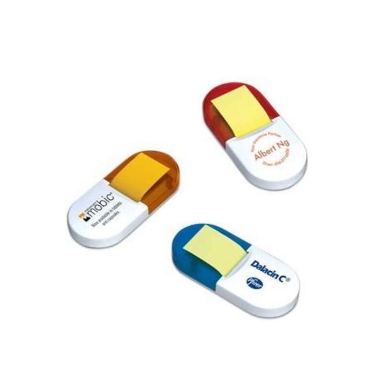 Capsule Shaped Sticky Note Box Capsule Shaped Sticky Note Box