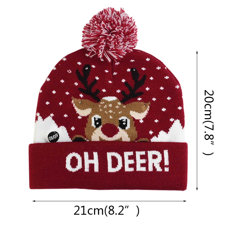 Christmas LED Lighting Knit Hat Beanie