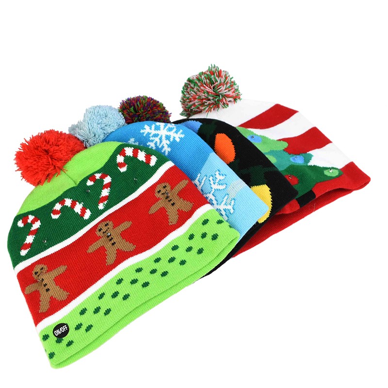 Christmas LED Lighting Knit Hat Beanie