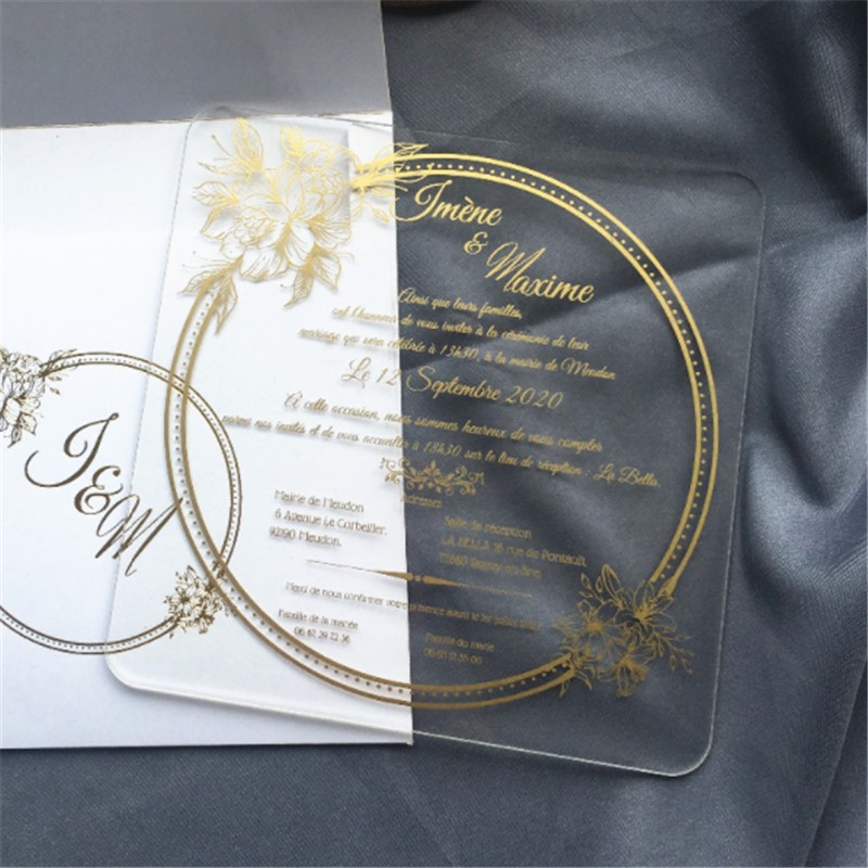 Clear Acrylic Invitations