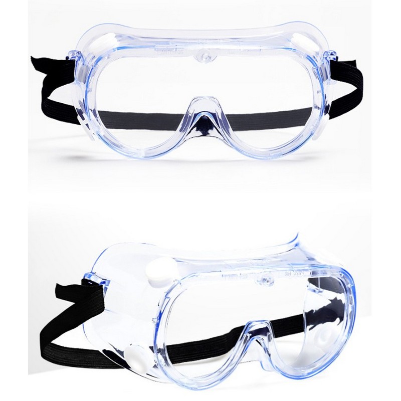 Clear Splash Guard Safety Goggles with Vinyl Frame