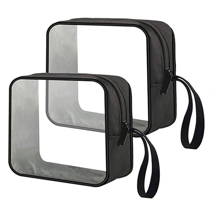 Clear Toiletry Bag with Zipper Travel Cosmetic Bag