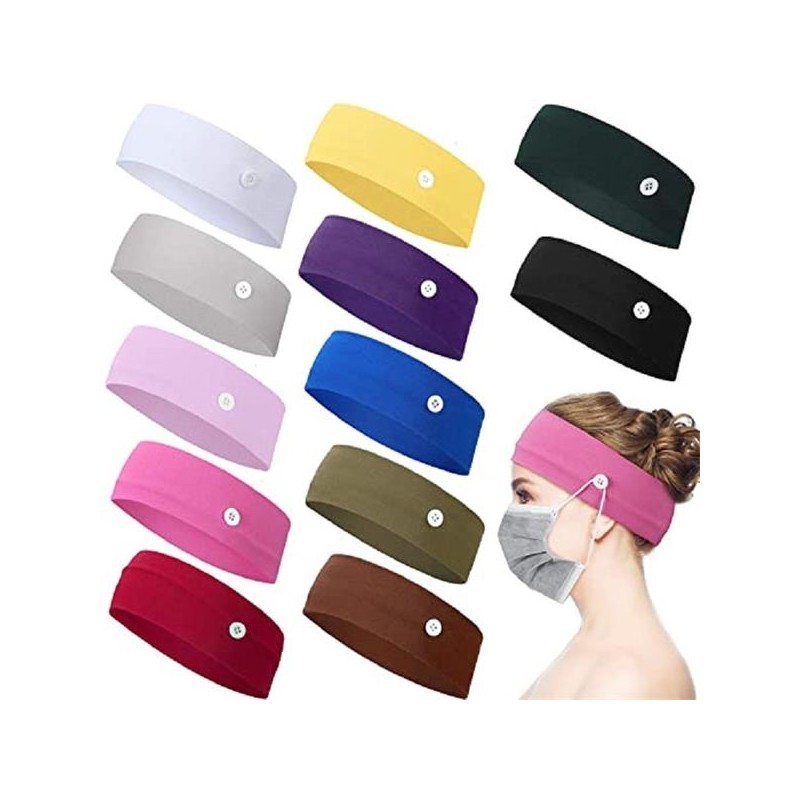 Cooling Button Headband Fask Mask Holder