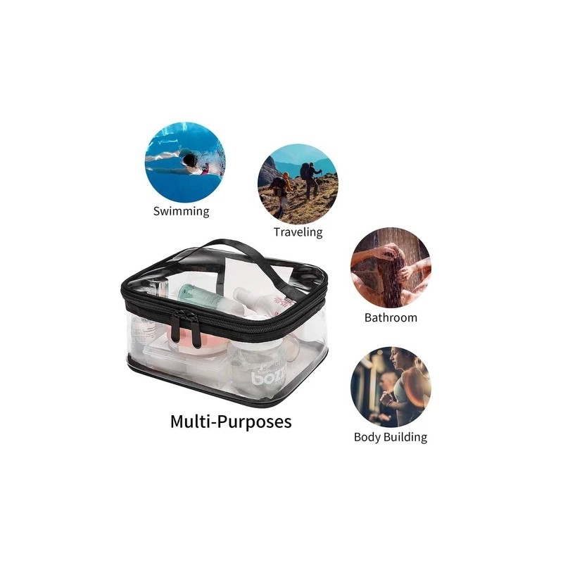 Cosmetic Toiletry Bag With Handle
