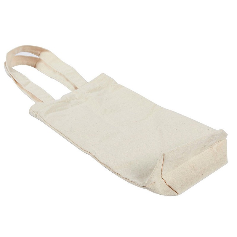 Cotton Canvas Wine Tote Bag
