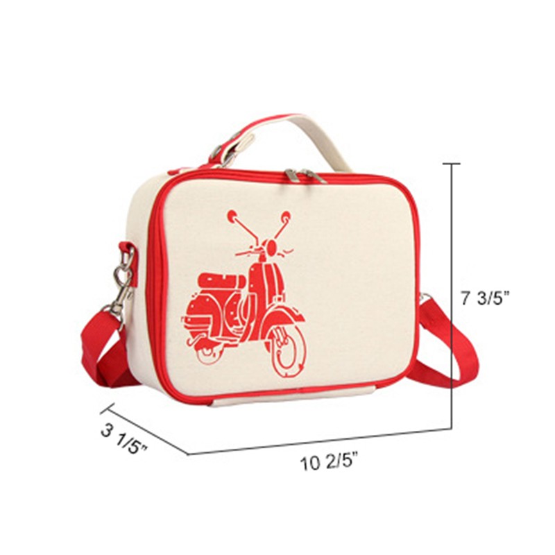 Cotton Insulated Lunch Cooler Bag