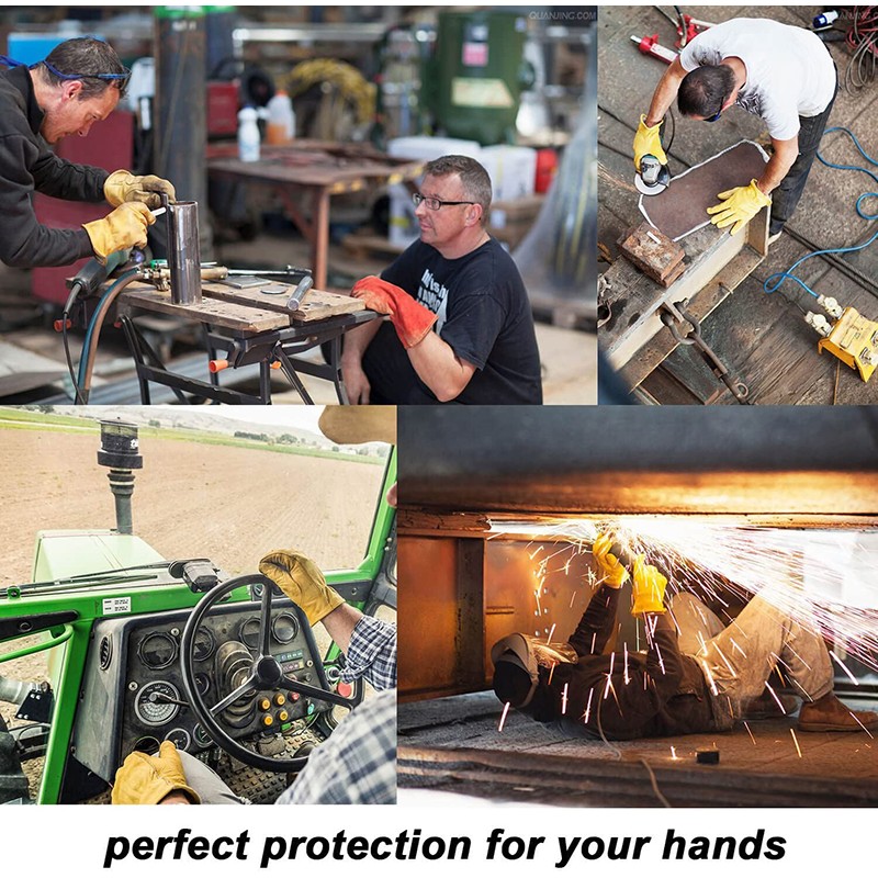 Cowhide Leather Work Gloves