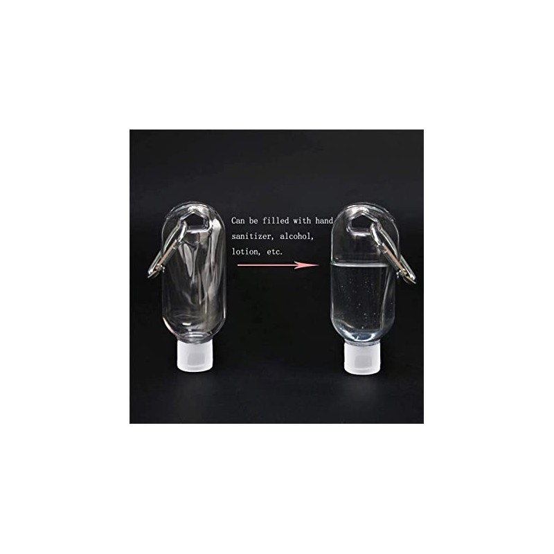 Custom Empty Hand Sanitizer Bottle With Carabiner
