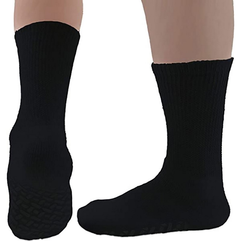 Custom Imprinted Non Skid Mid Calf Slipper Socks