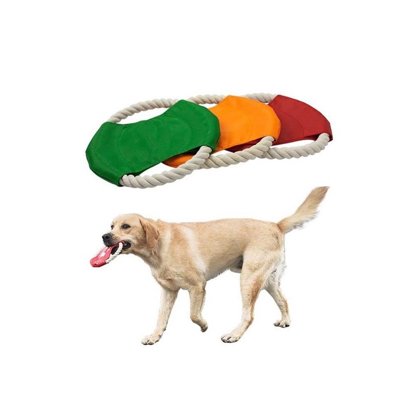 Customized Dog Rope Flying Disc Customized Dog Rope Flying Disc