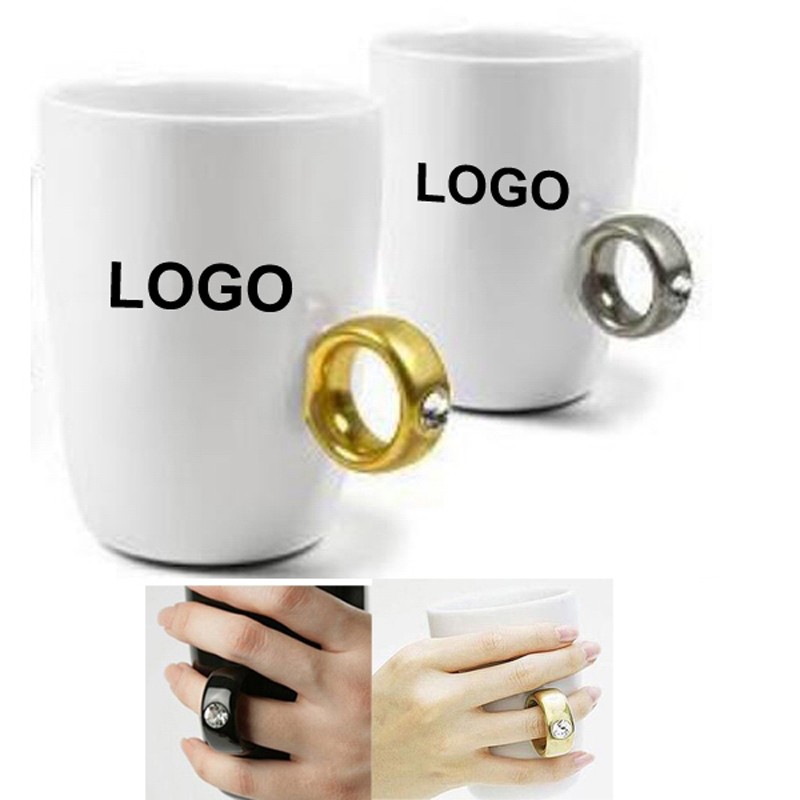 Diamond Ring Handle Cup Diamond Ring Handle Cup