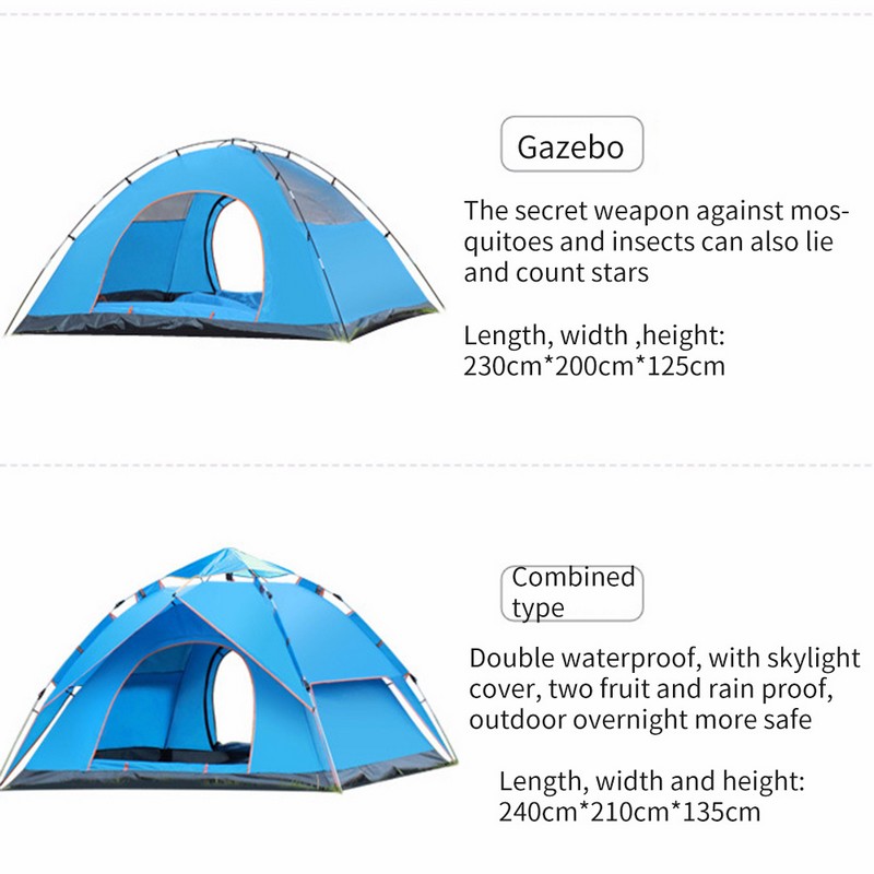 Double Layer Automatic Camping Tent