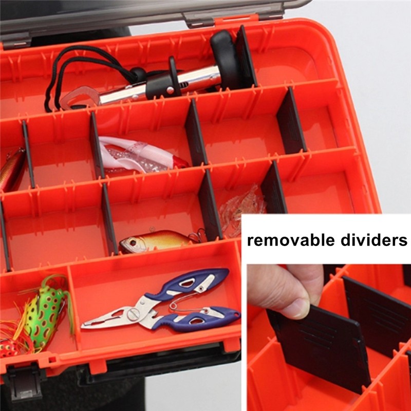 Double Sided Fishing Tackle Box Storage Box