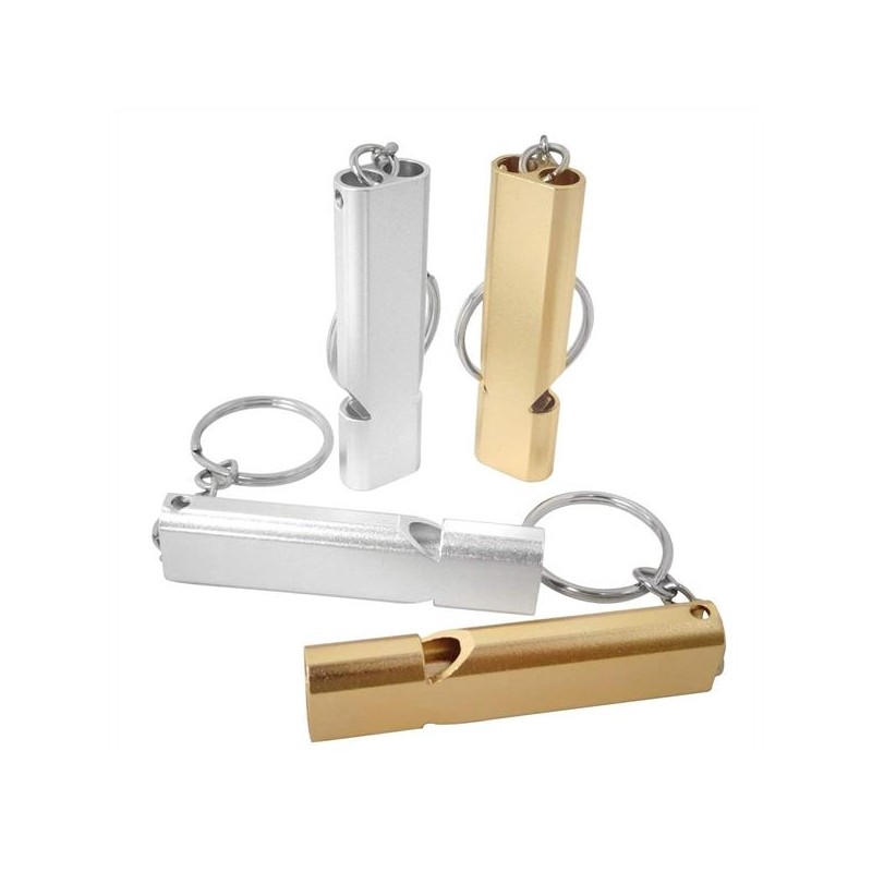 Double Tubes Aluminum Whistle Double Tubes Aluminum Whistle