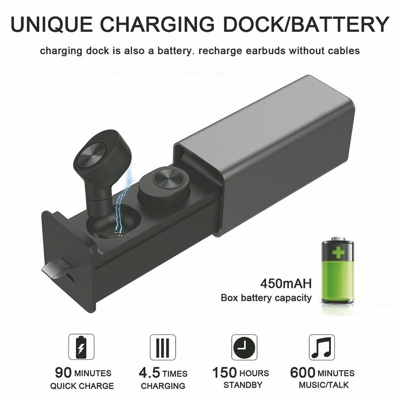 Dual Wireless Stereo Ear buds with Charging Case Dual Wireless Stereo Ear buds with Charging Case