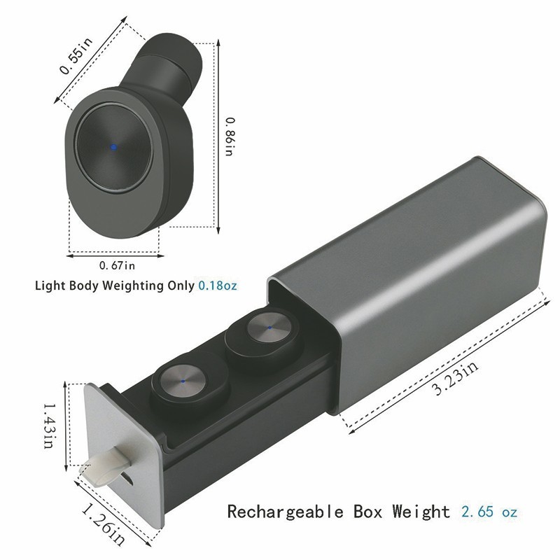 Dual Wireless Stereo Ear buds with Charging Case