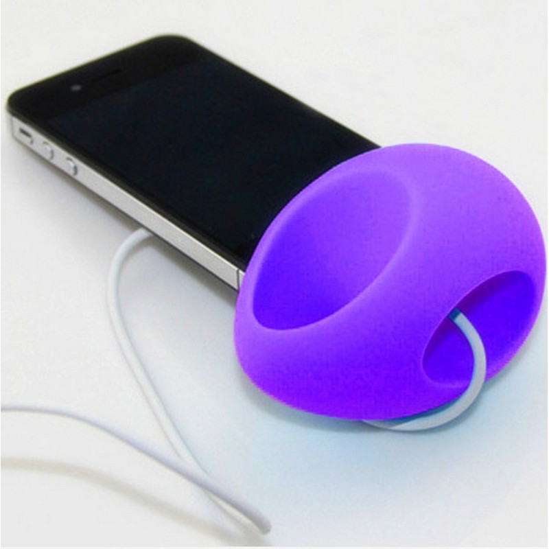 Egg Shaped Silicone Stand Amplifier Speaker