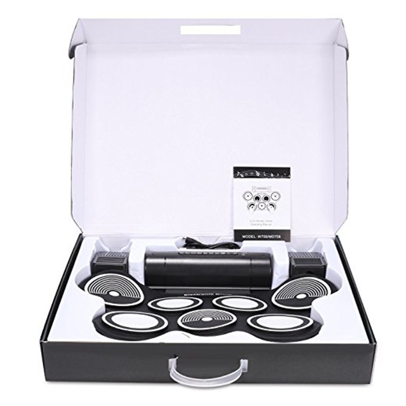 Electric Roll Up Drum Kit With Built In Speakers