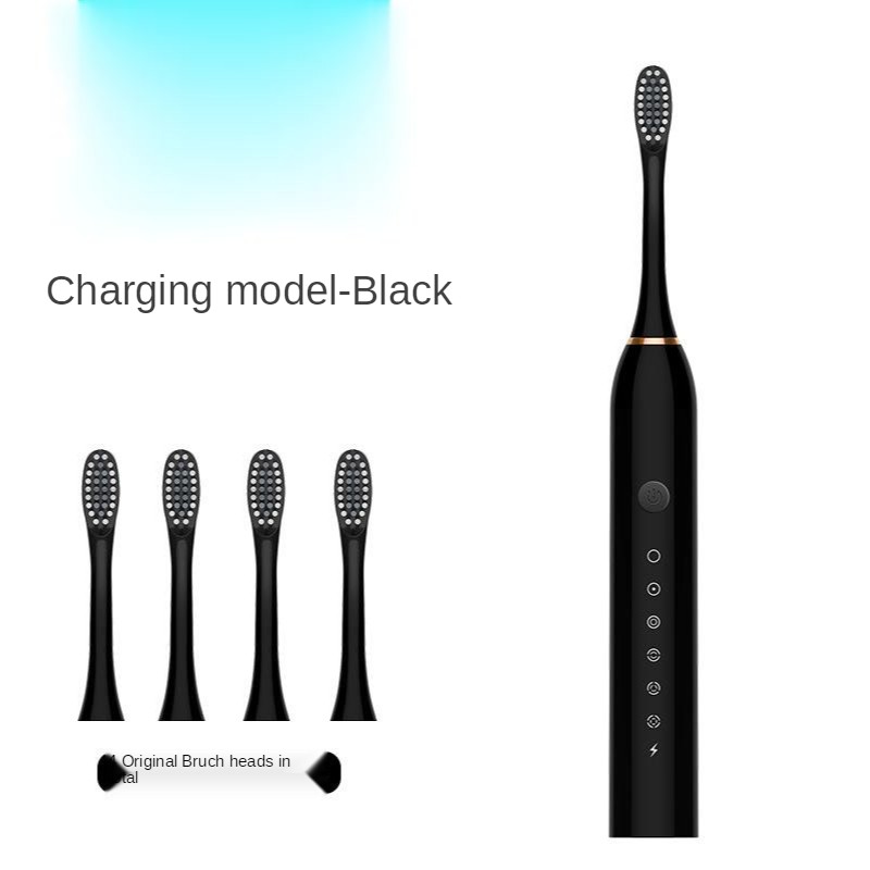 Electric Toothbrush Adult Timer Brush 6 Mode USB Charger Rechargeable Tooth Brushes Replacement Head