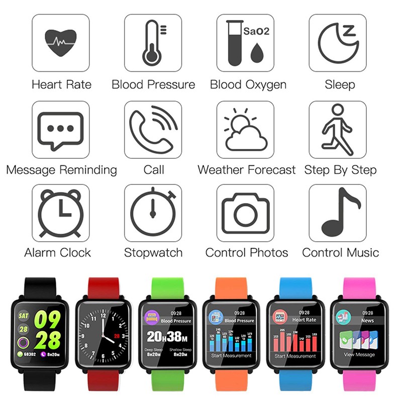 Fitness Tracker Sport Smart Bluetooth Watch