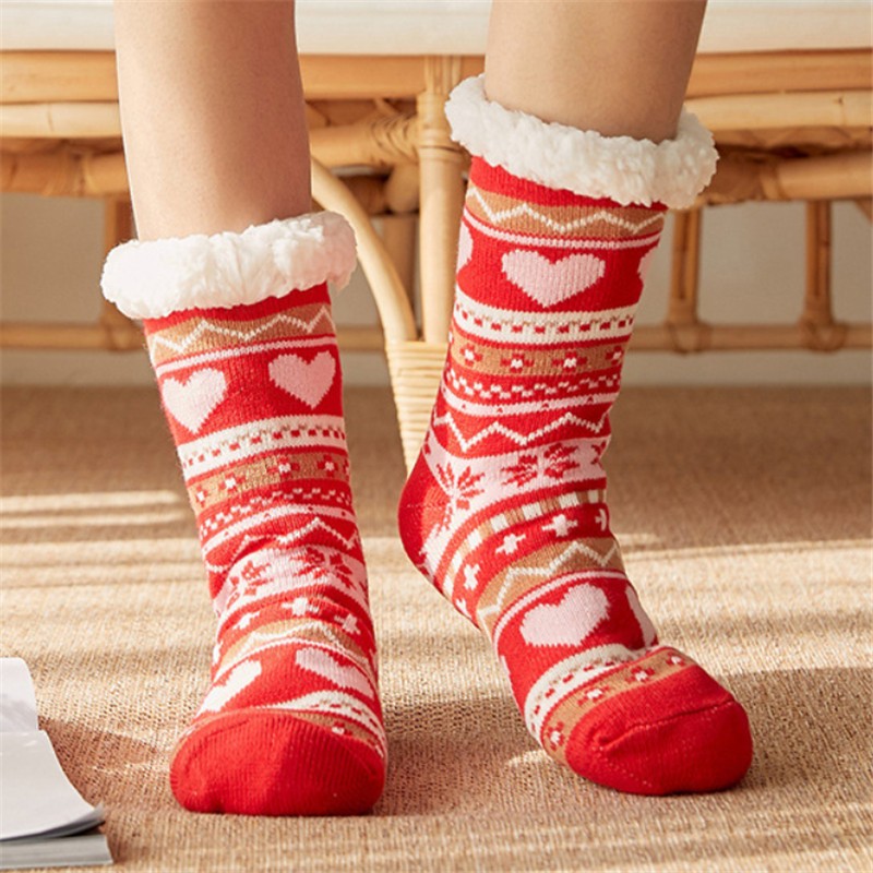 Fleece Lining Fuzzy Slipper Sock