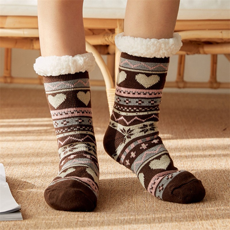 Fleece Lining Fuzzy Slipper Sock