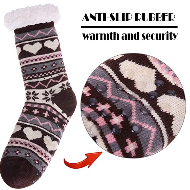 Fleece Lining Fuzzy Slipper Sock