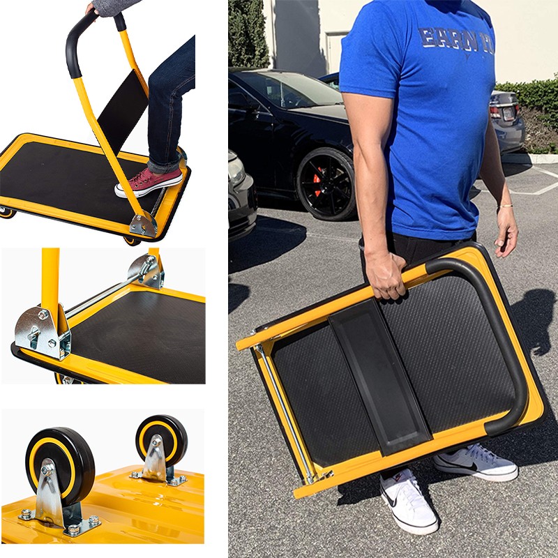 Foldable Platform Push Cart