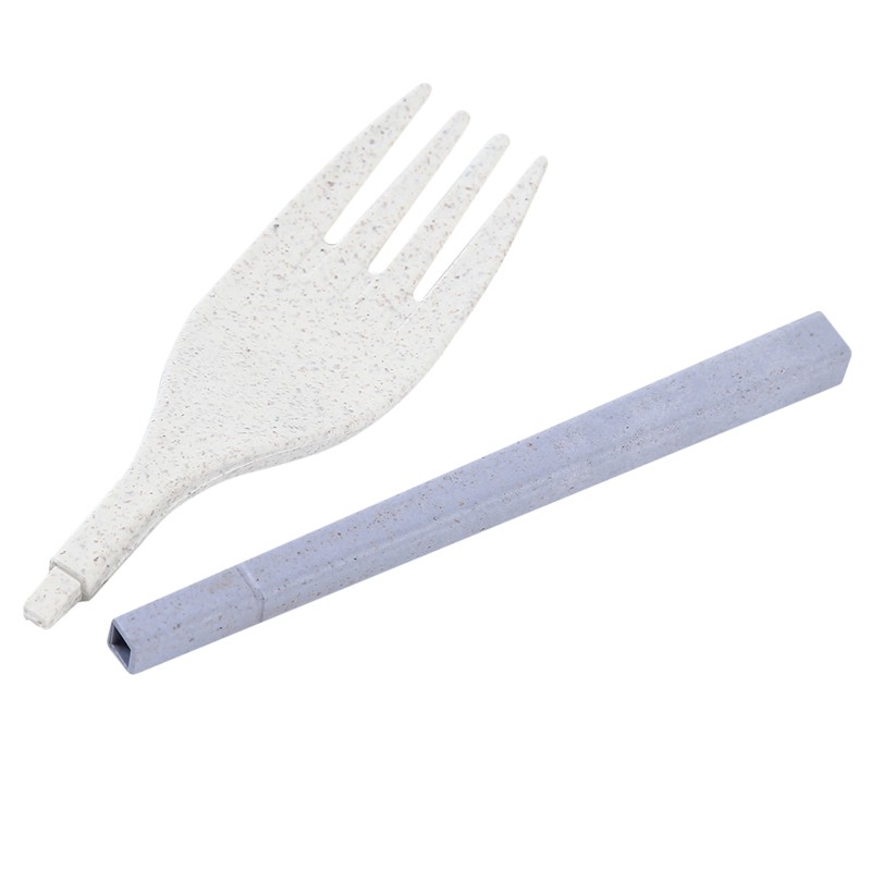 Foldable Portable Wheat Straw Tableware Set