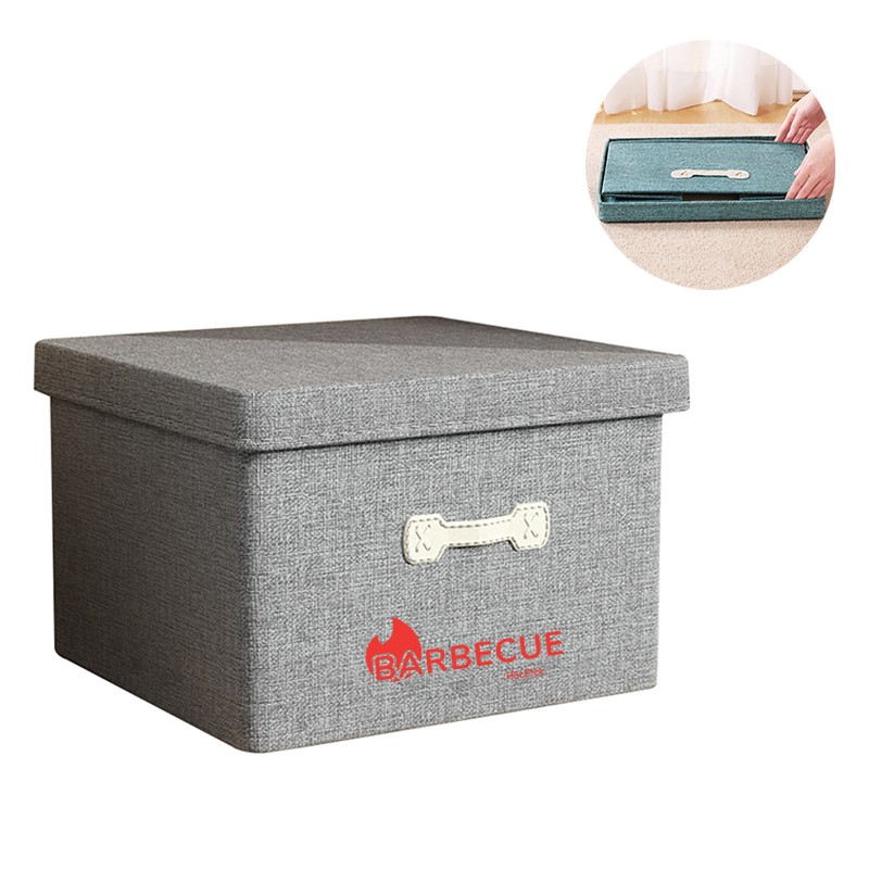 Foldable Storage Cubes Bin Box With Lid and Handle Foldable Storage Cubes Bin Box With Lid and Handle
