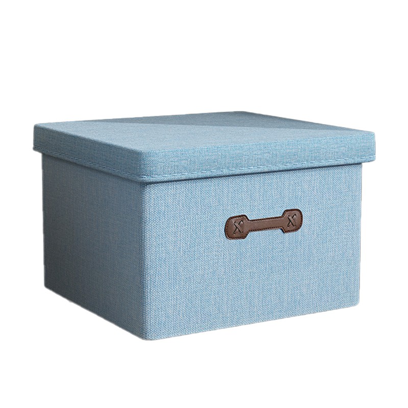 Foldable Storage Cubes Bin Box With Lid and Handle