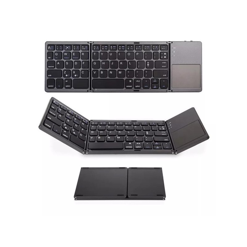Foldable Wireless Keyboard With Touchpad