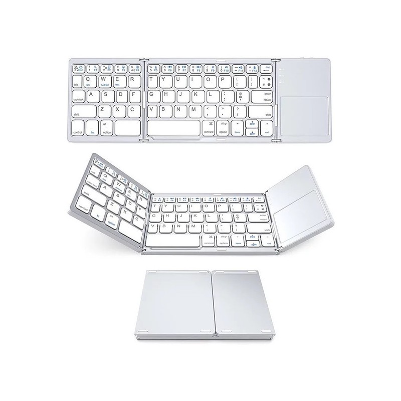 Foldable Wireless Keyboard With Touchpad