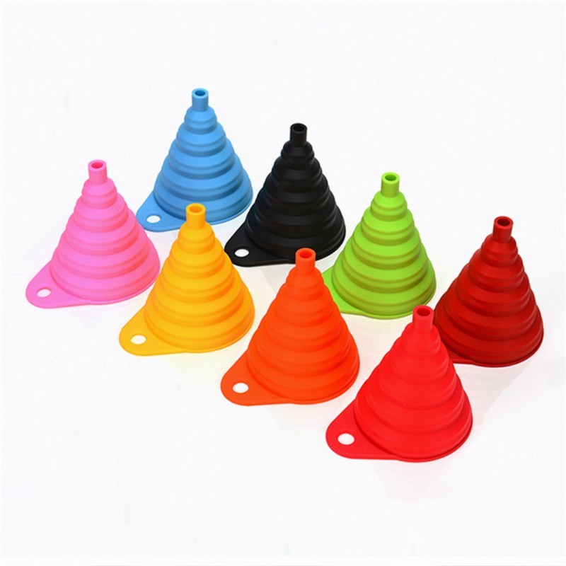 Food Grade Collapsible Silicone Funnel 3 3/8"d x 4"h