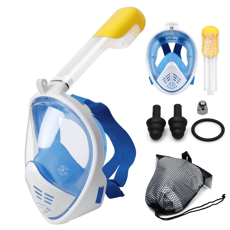 Full Face Snorkeling Diving Mask with GoPro Mount Full Face Snorkeling Diving Mask with GoPro Mount