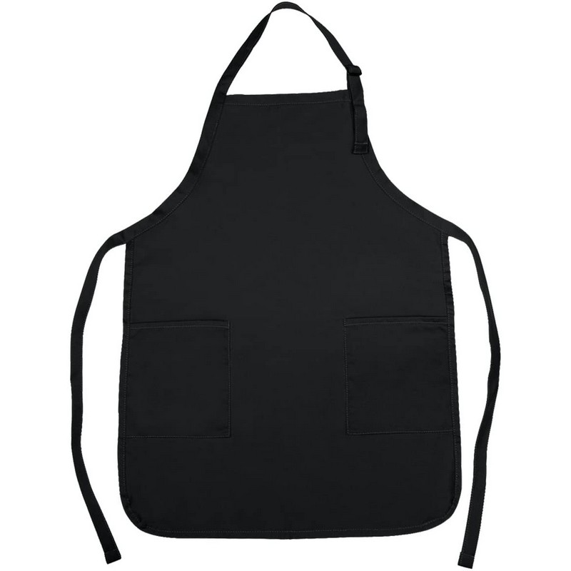 Full-Length Chef Kitchen Cotton Apron with Pockets