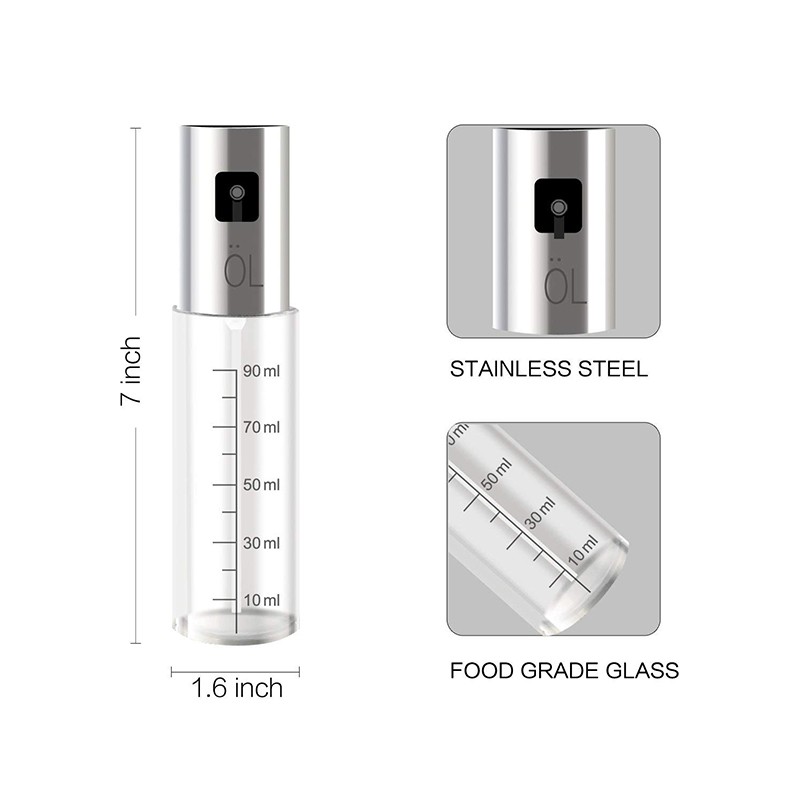 Glass Oil Dispenser with Scale