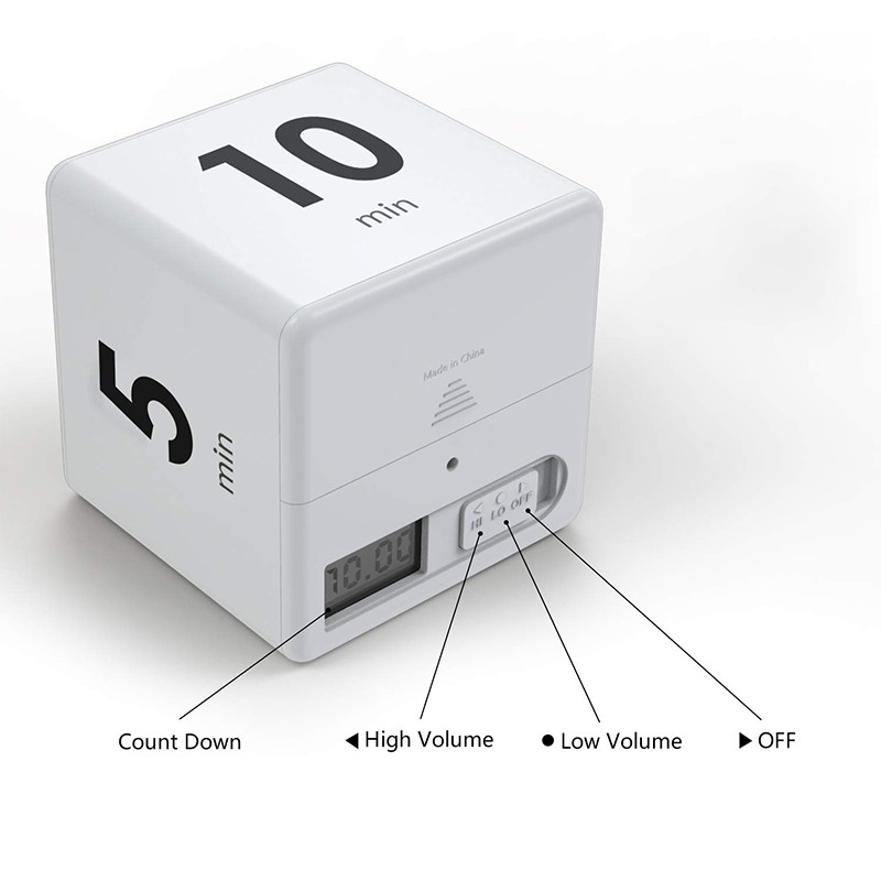 Gravity-Sensing Cube Timer