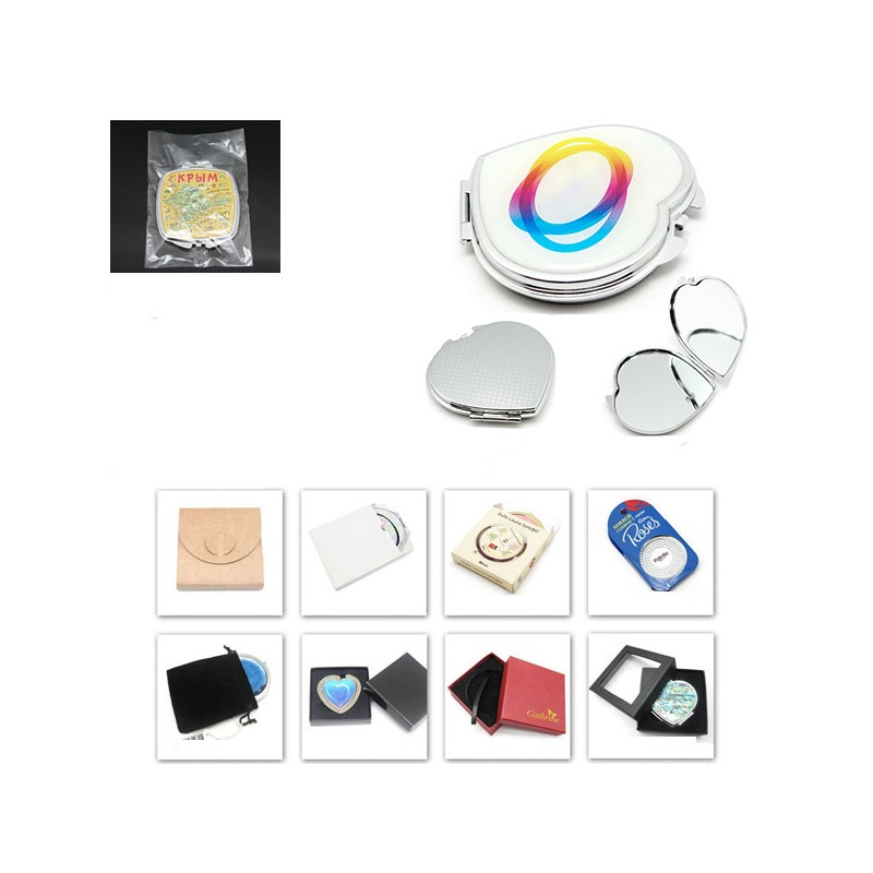 Heart Shaped Cosmetic Pocket Mirror Heart Shaped Cosmetic Pocket Mirror