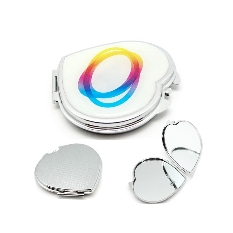 Heart Shaped Cosmetic Pocket Mirror