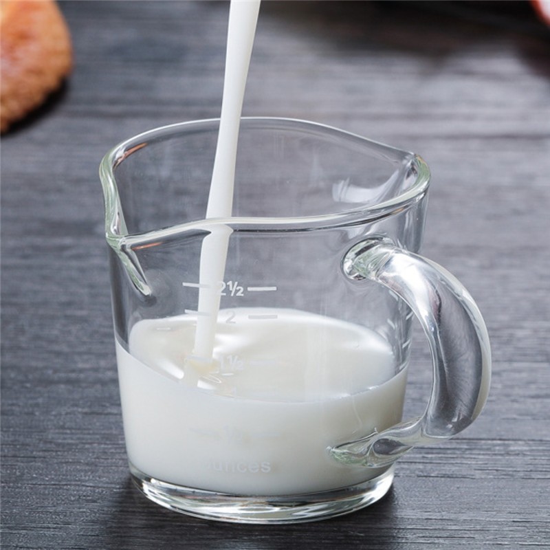 Heat-resistant Glass Measuring Cup for Espresso&Milk y 2 1/2 fl.oz/70ml