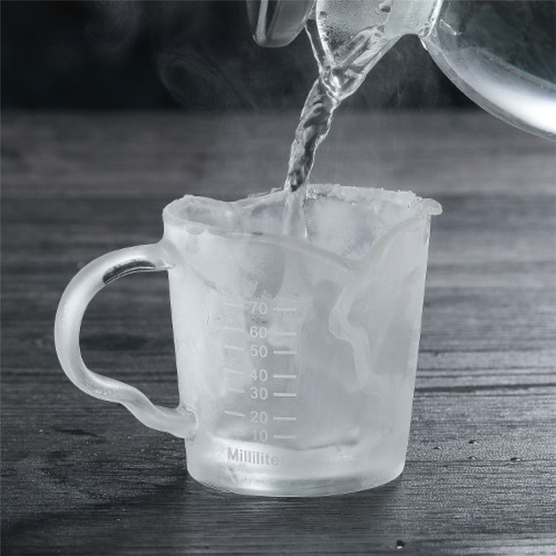 Heat-resistant Glass Measuring Cup for Espresso&Milk y 2 1/2 fl.oz/70ml
