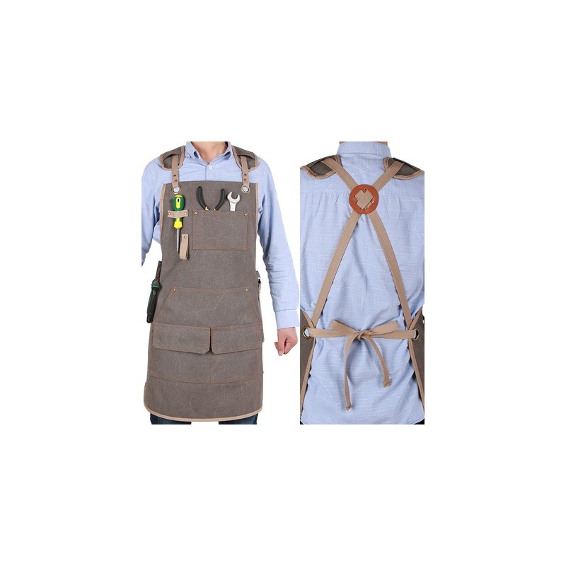 Heavy Duty Waxed Canvas Work Apron