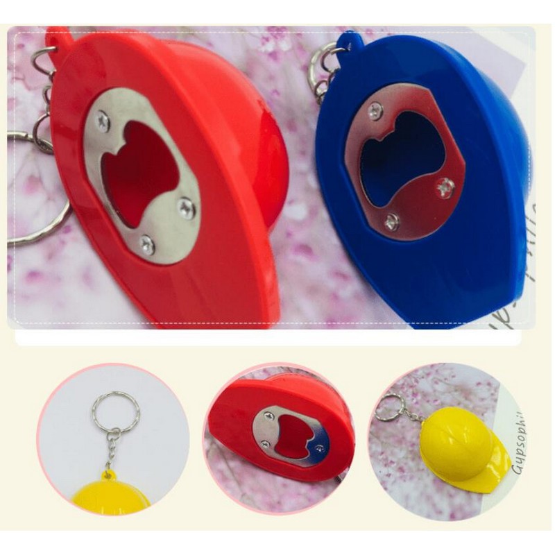 Helmet Shape Opener with Keychain