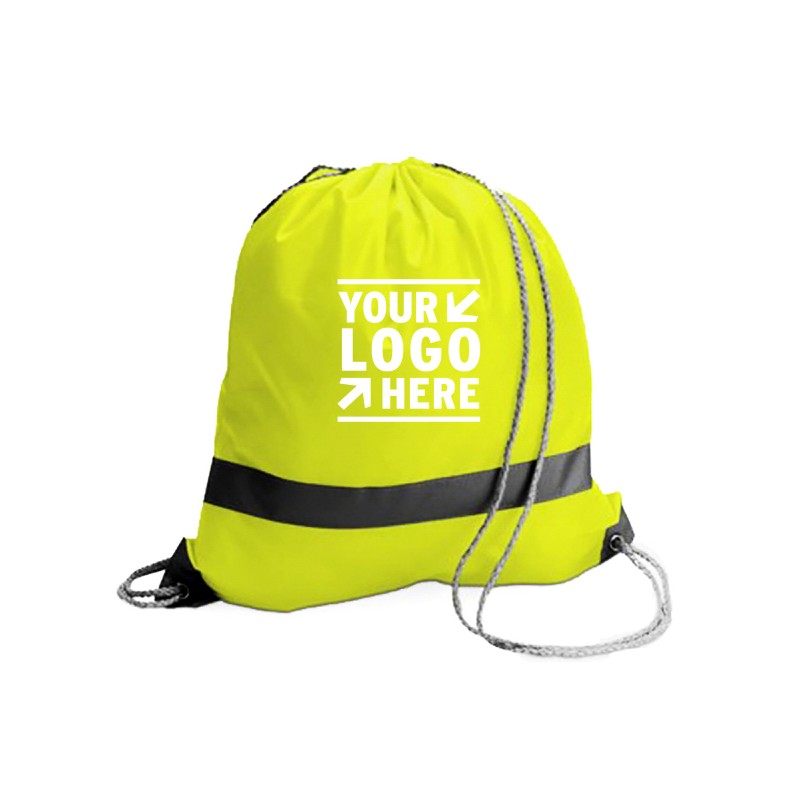 Hig-Vis Reflective Drawstring Bag