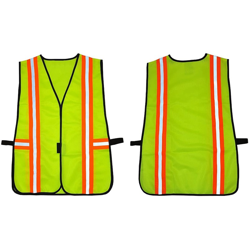 Large Mesh Safety Vest with Reflective Strips