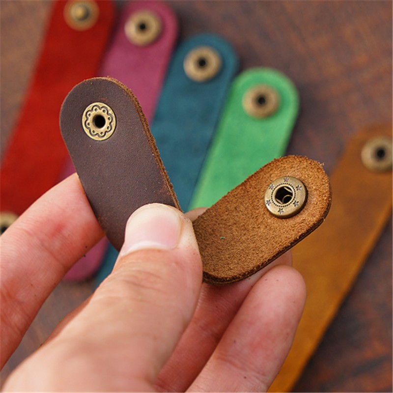 Leather Cable Cord Organizer
