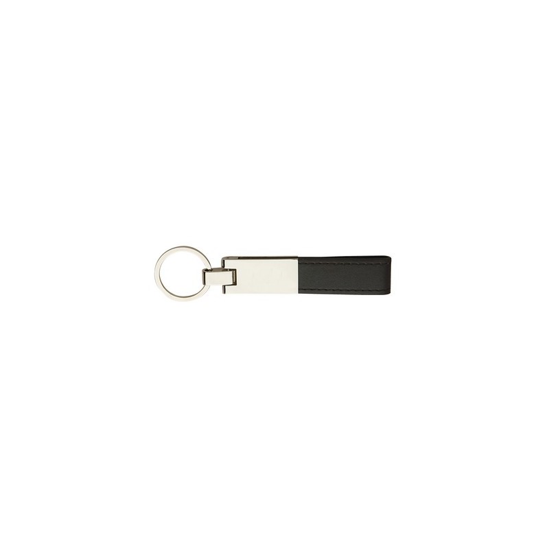 Leather & Silver Keyring